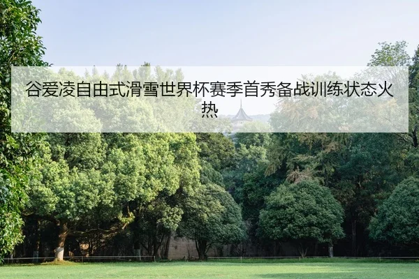 谷爱凌自由式滑雪世界杯赛季首秀备战训练状态火热
